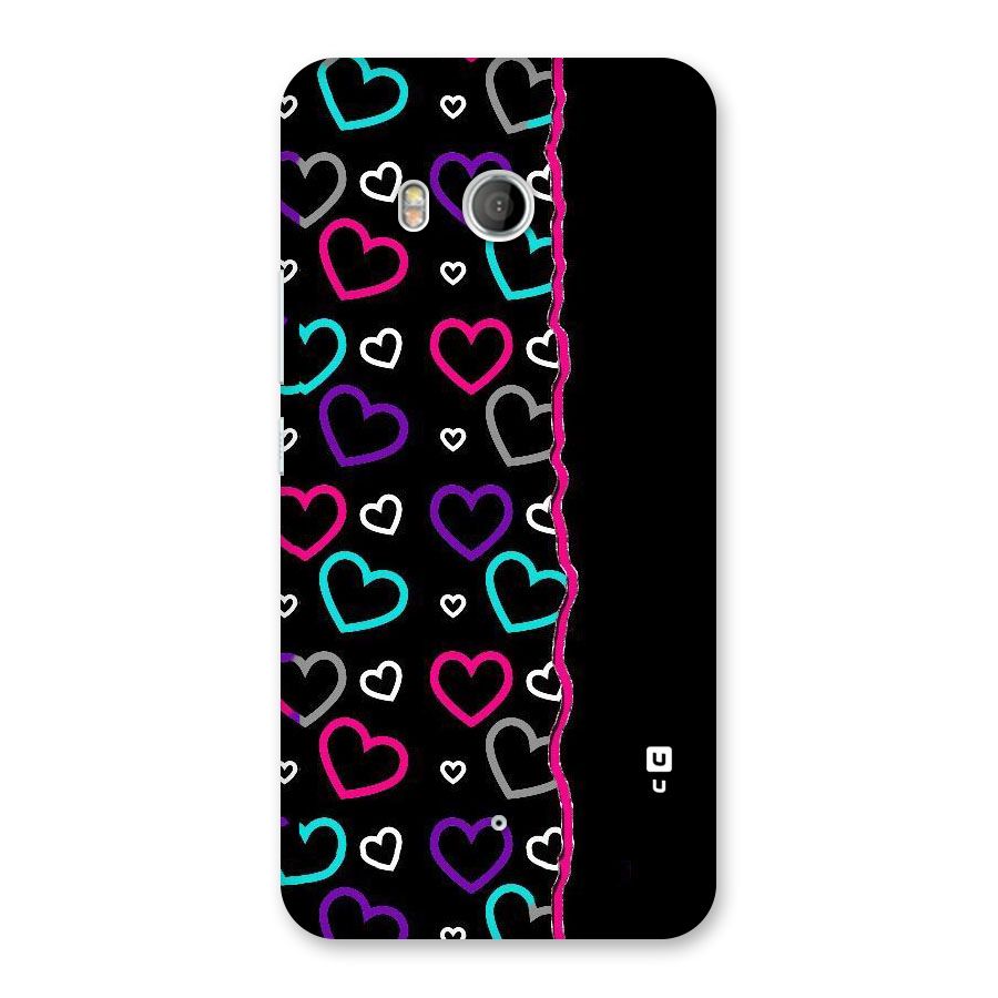 Empty Hearts Back Case for HTC U11