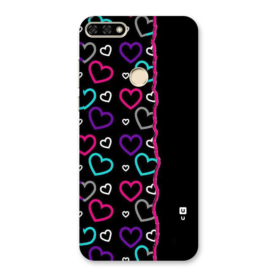 Empty Hearts Back Case for Honor 7A