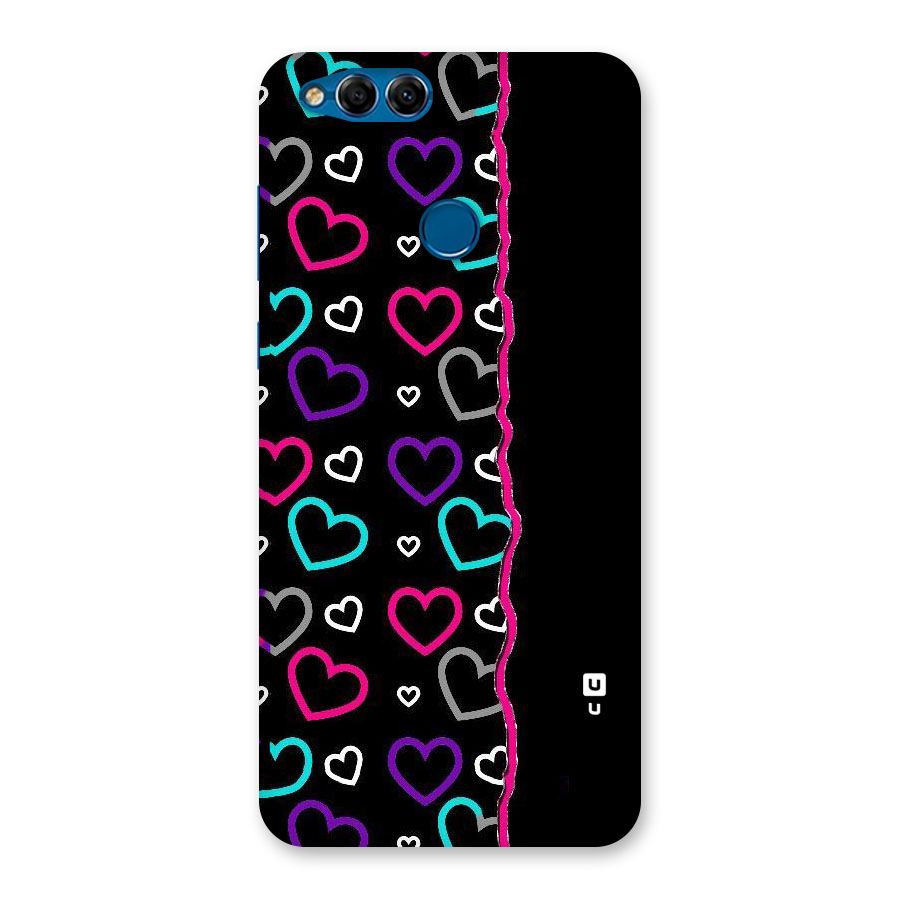 Empty Hearts Back Case for Honor 7X