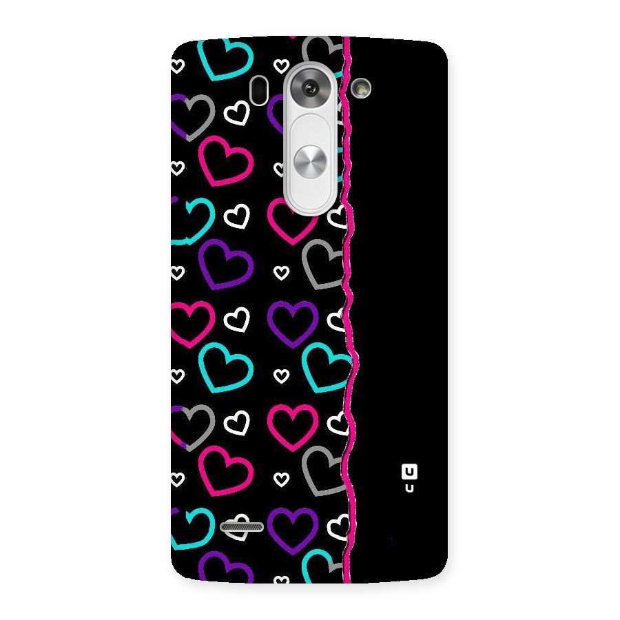 Empty Hearts Back Case for LG G3 Beat