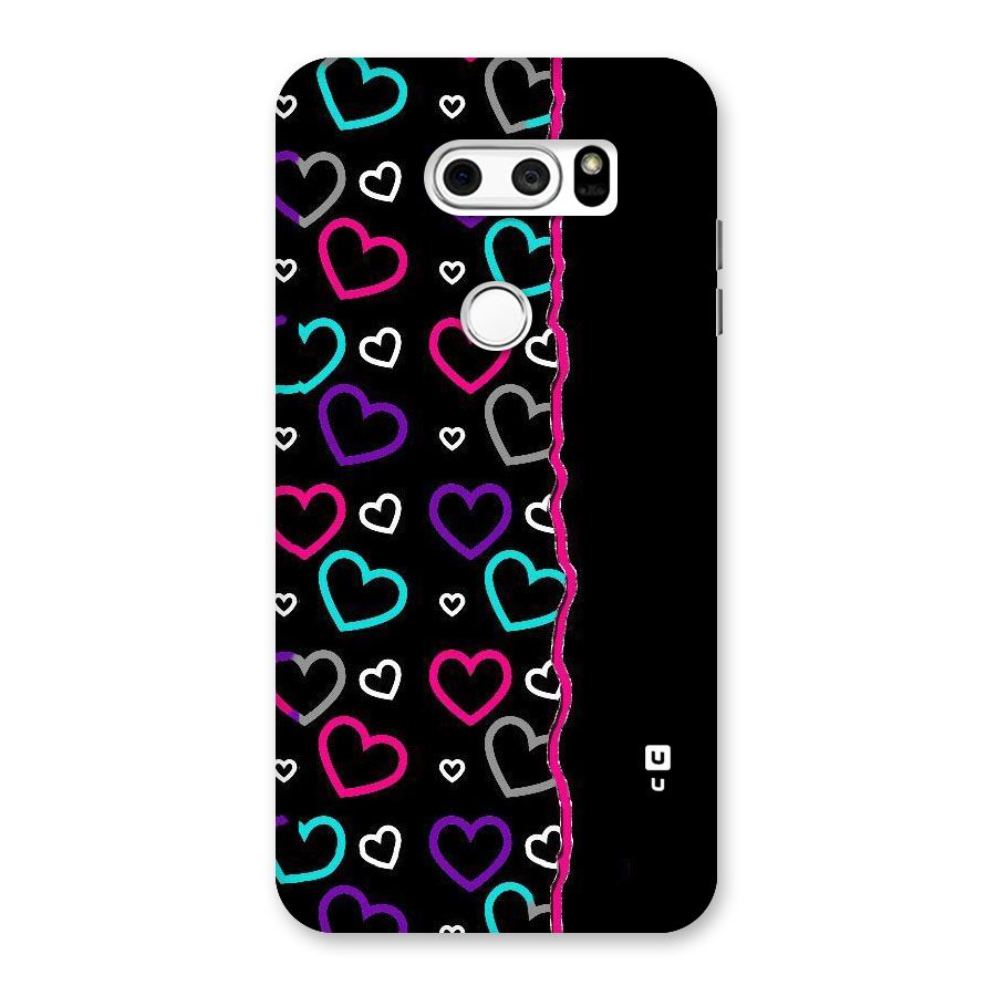 Empty Hearts Back Case for LG V30