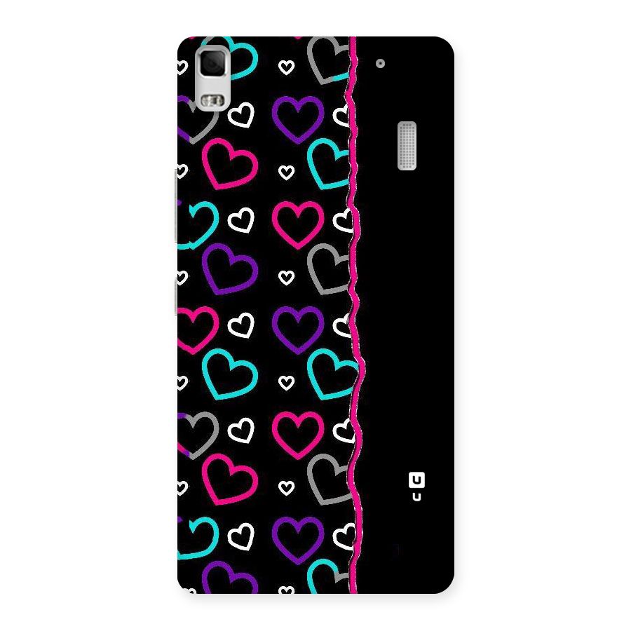 Empty Hearts Back Case for Lenovo A7000