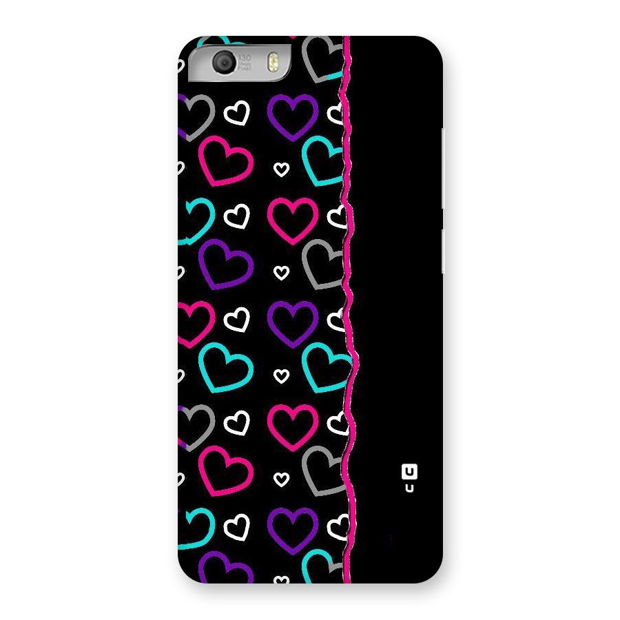 Empty Hearts Back Case for Micromax Canvas Knight 2