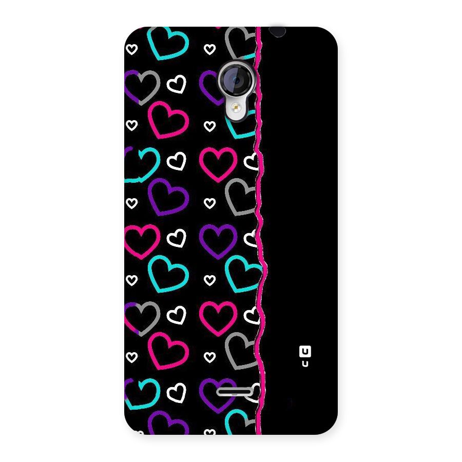 Empty Hearts Back Case for Micromax Unite 2 A106