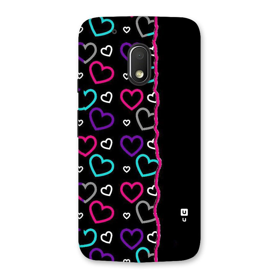 Empty Hearts Back Case for Moto G4 Play