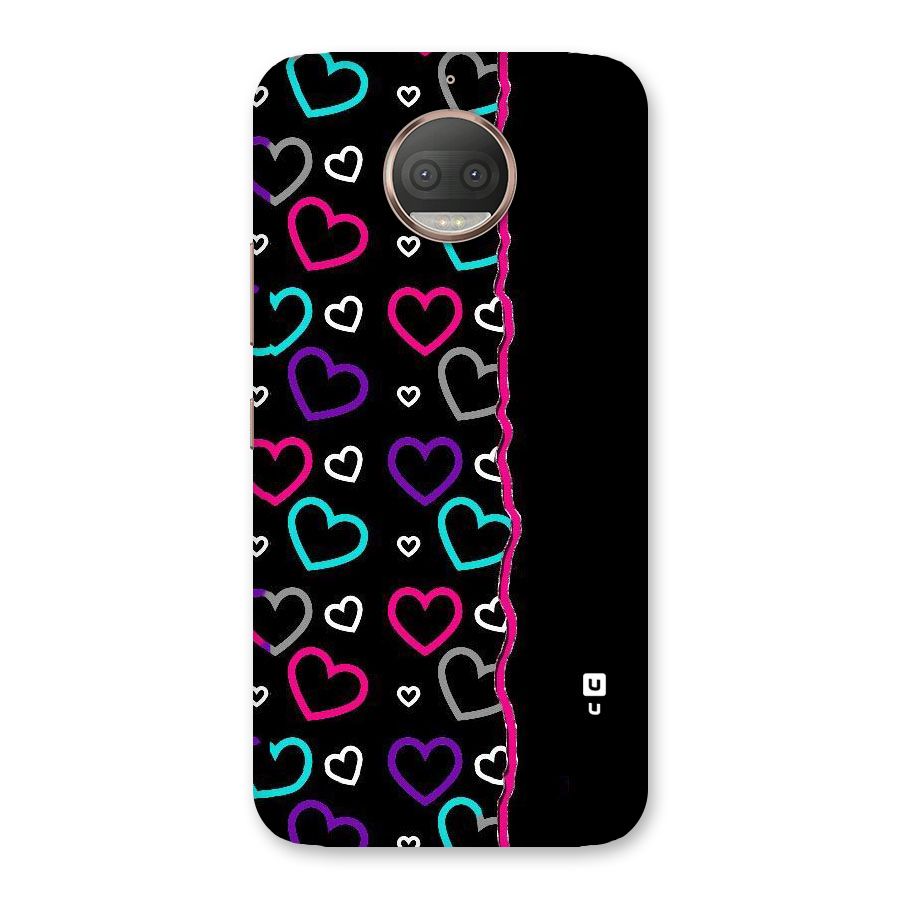 Empty Hearts Back Case for Moto G5s Plus