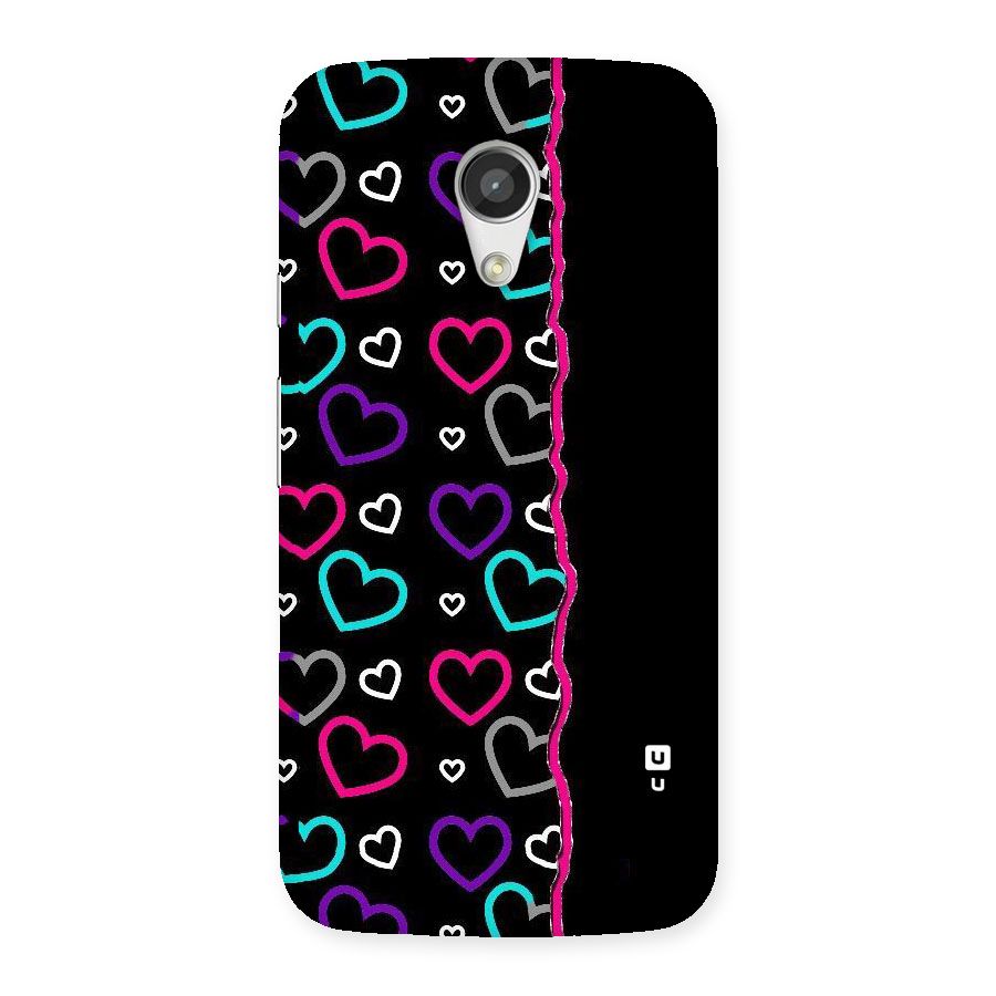 Empty Hearts Back Case for Moto G 2nd Gen