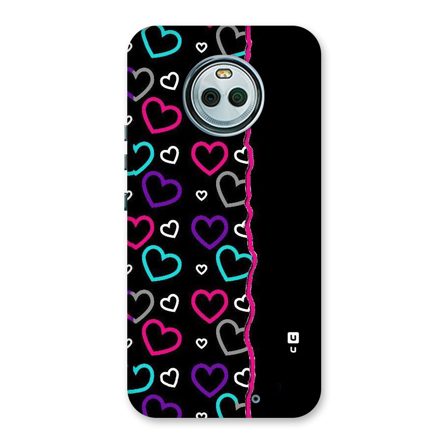 Empty Hearts Back Case for Moto X4