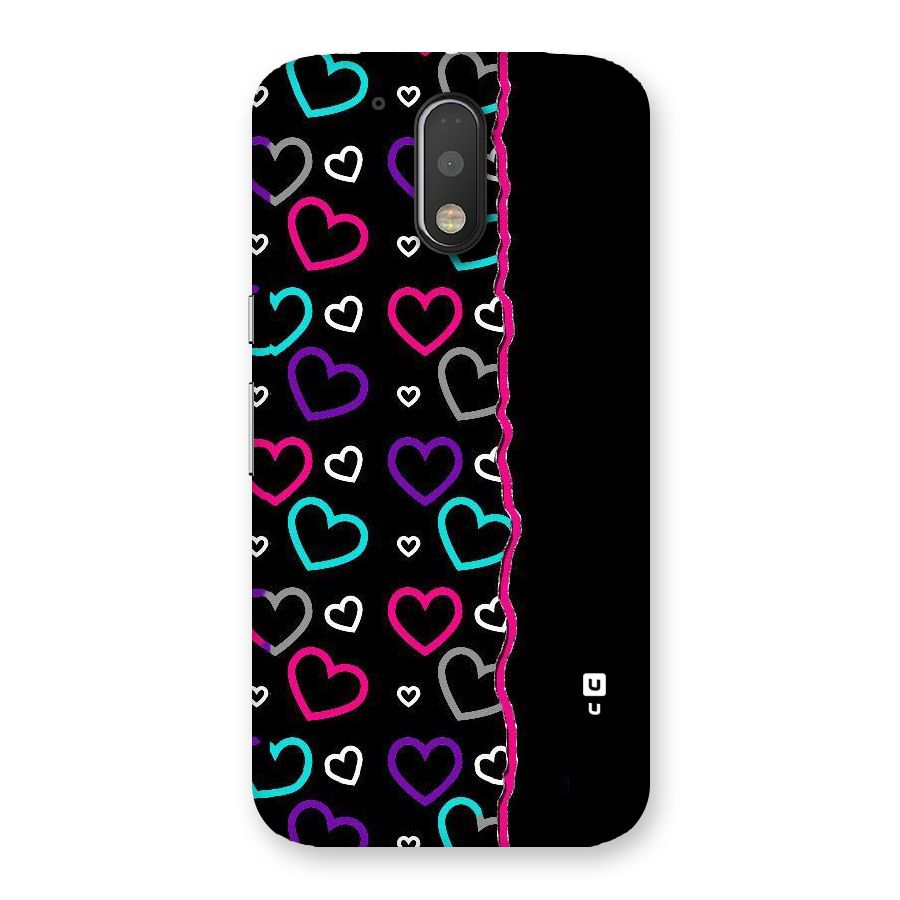 Empty Hearts Back Case for Motorola Moto G4 Plus