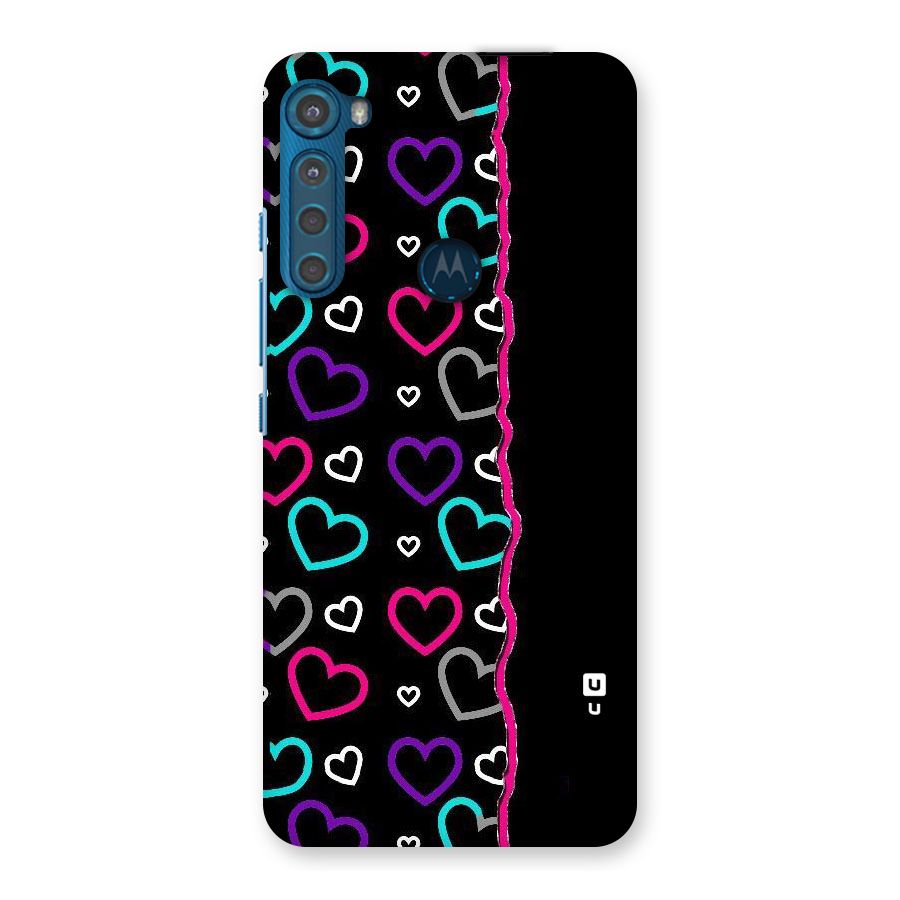 Empty Hearts Back Case for Motorola One Fusion Plus