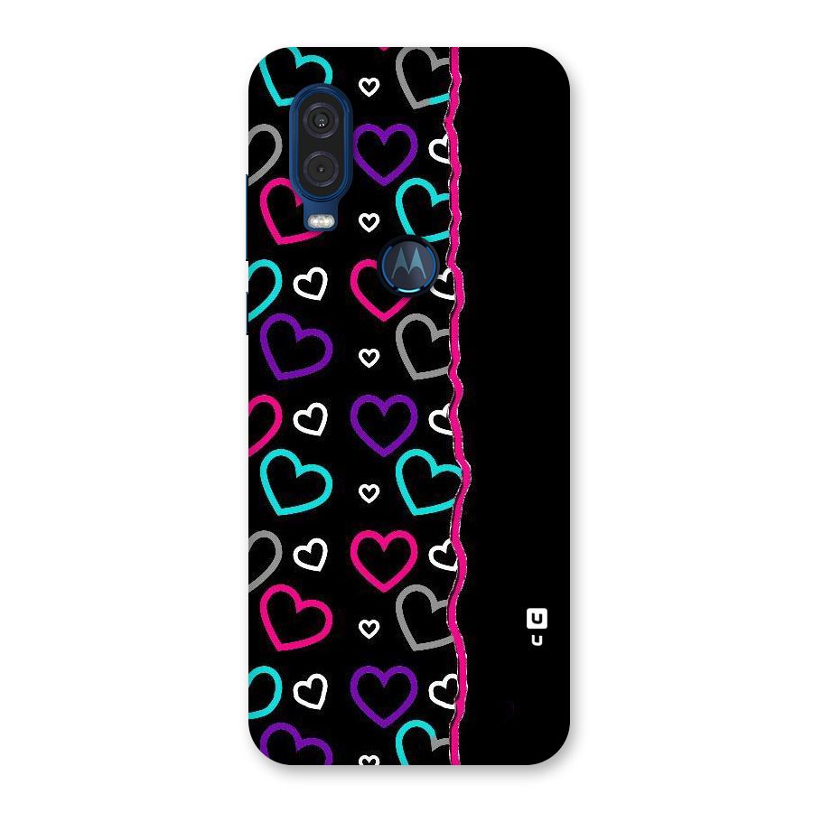 Empty Hearts Back Case for Motorola One Vision