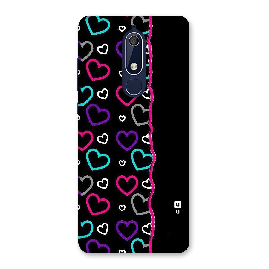 Empty Hearts Back Case for Nokia 5.1
