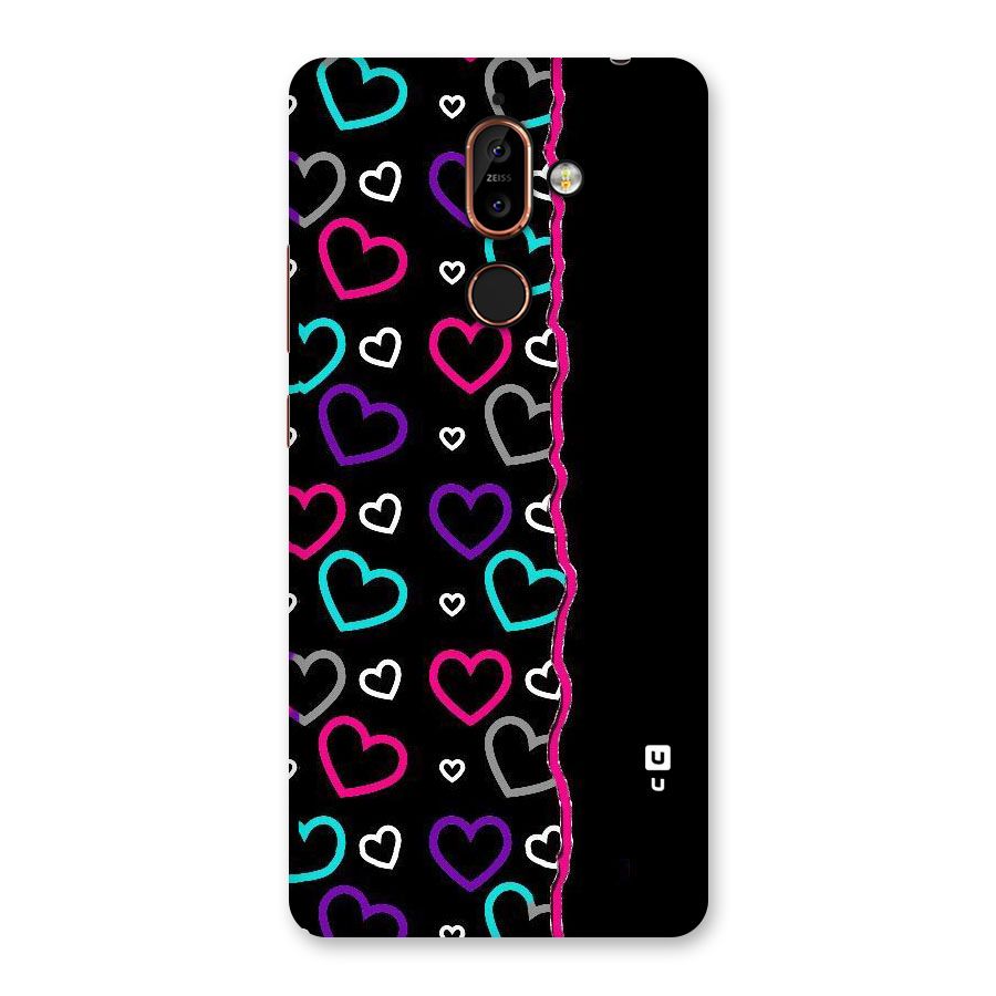 Empty Hearts Back Case for Nokia 7 Plus