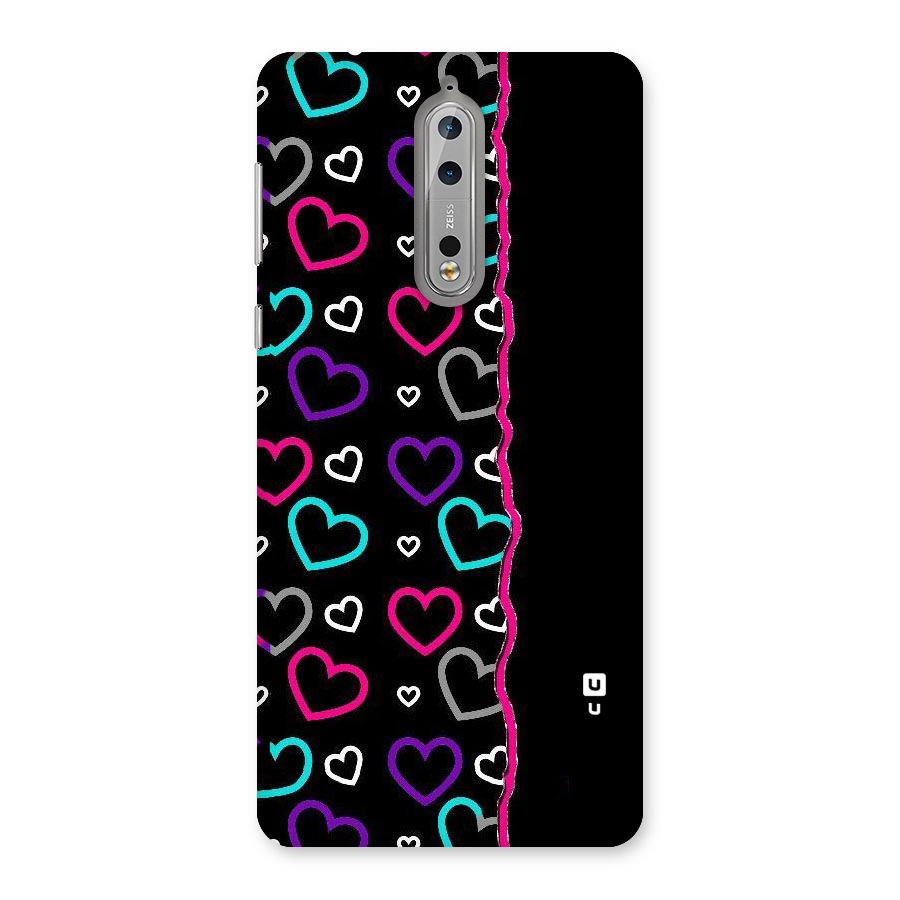 Empty Hearts Back Case for Nokia 8