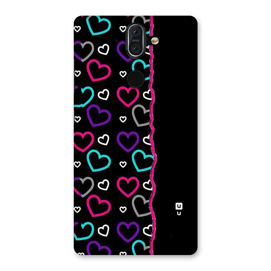 Empty Hearts Back Case for Nokia 8 Sirocco