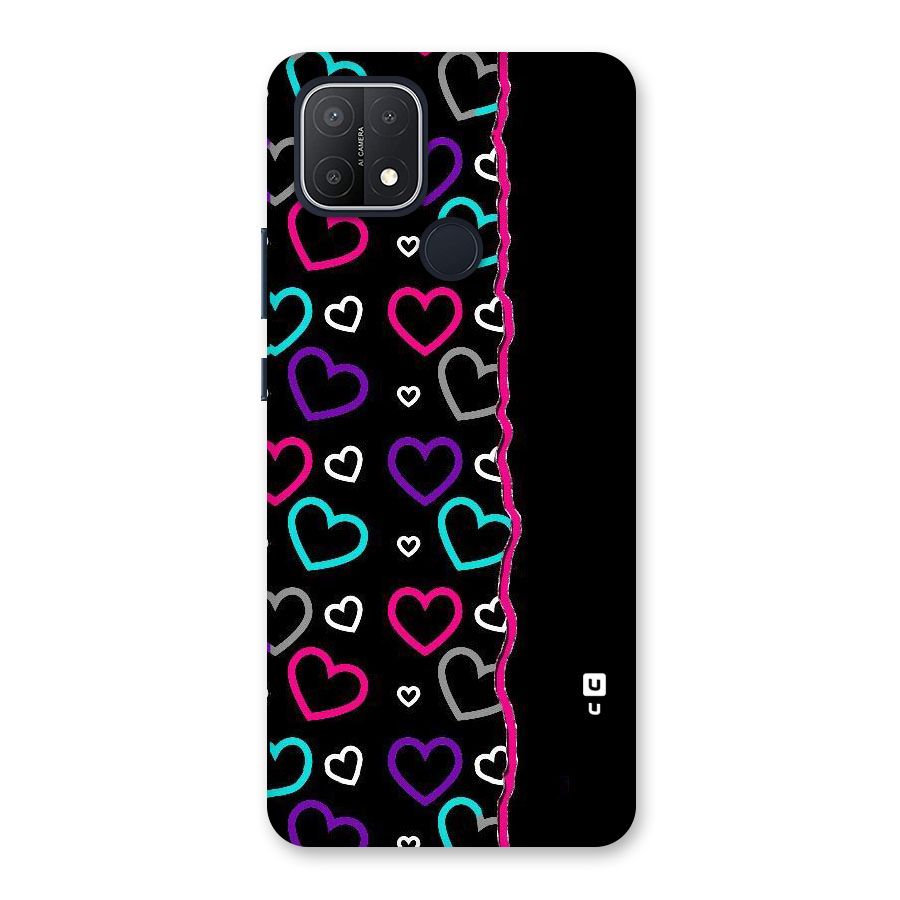Empty Hearts Back Case for Oppo A15