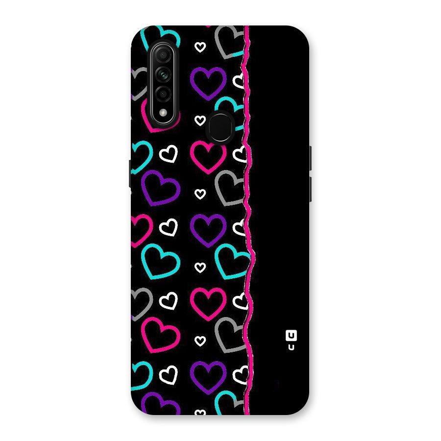 Empty Hearts Back Case for Oppo A31