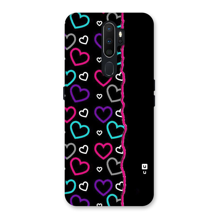 Empty Hearts Back Case for Oppo A5 (2020)