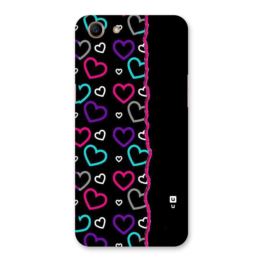 Empty Hearts Back Case for Oppo A83 (2018)
