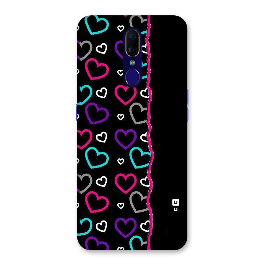 Empty Hearts Back Case for Oppo A9