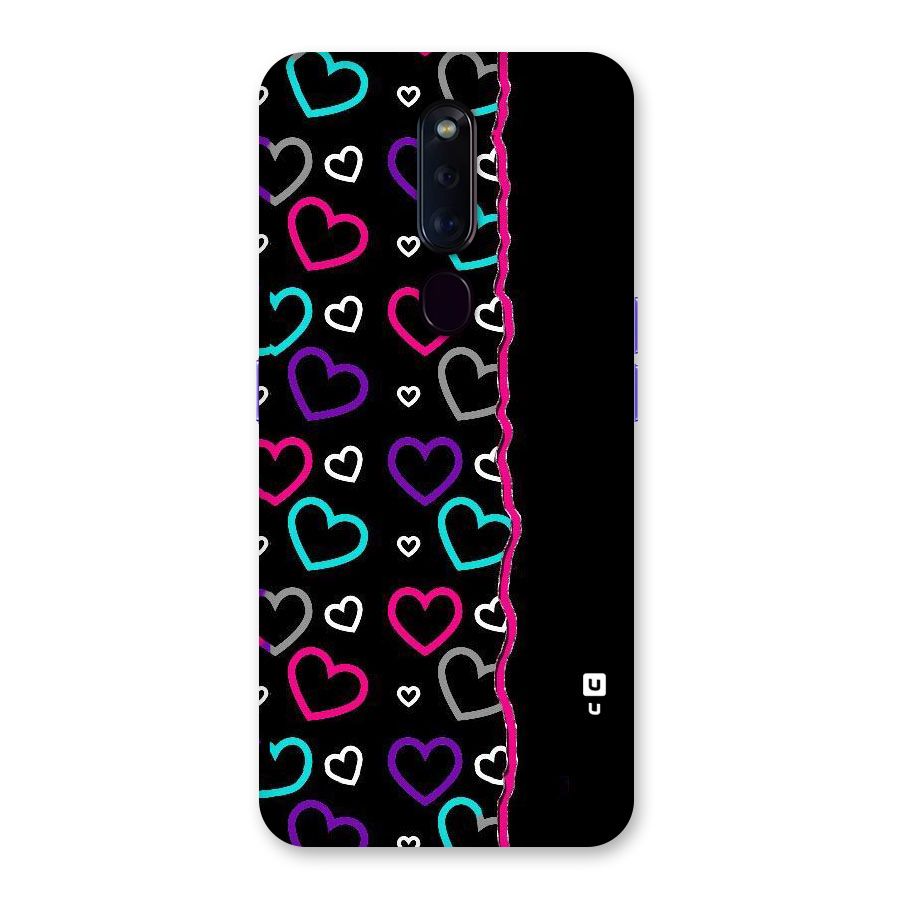 Empty Hearts Back Case for Oppo F11 Pro