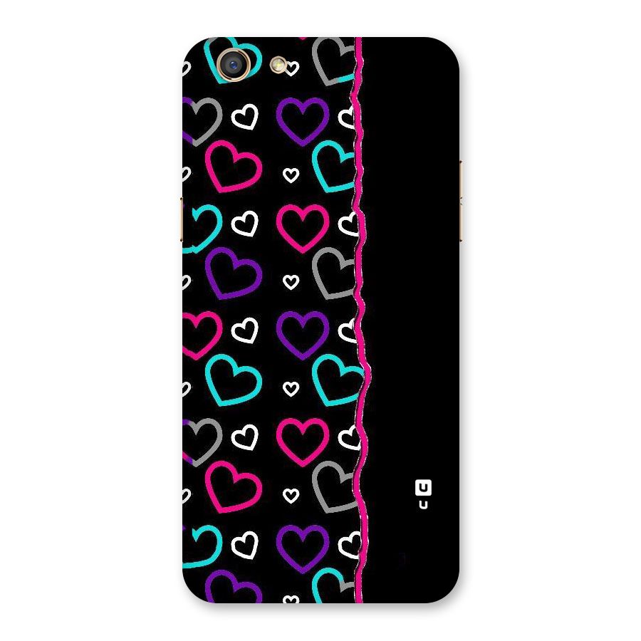 Empty Hearts Back Case for Oppo F3