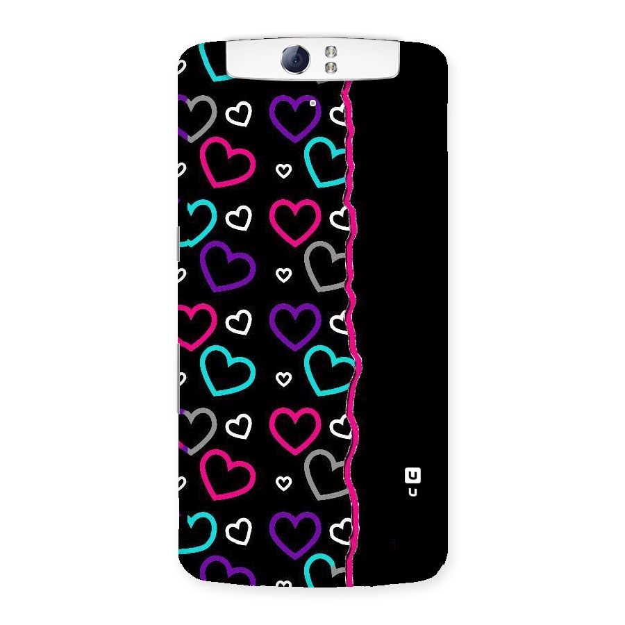 Empty Hearts Back Case for Oppo N1