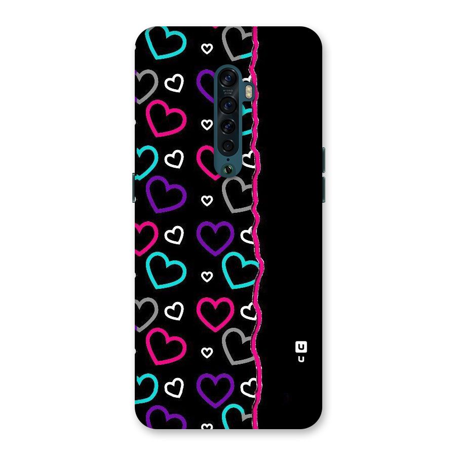 Empty Hearts Back Case for Oppo Reno2