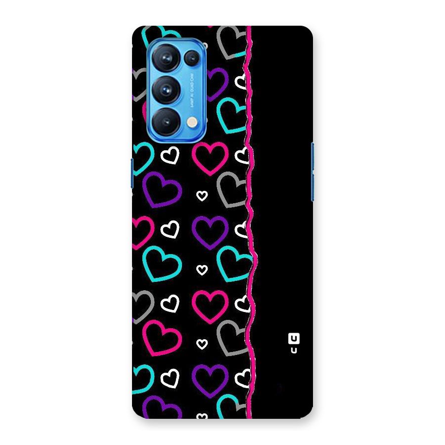 Empty Hearts Back Case for Oppo Reno5 Pro 5G