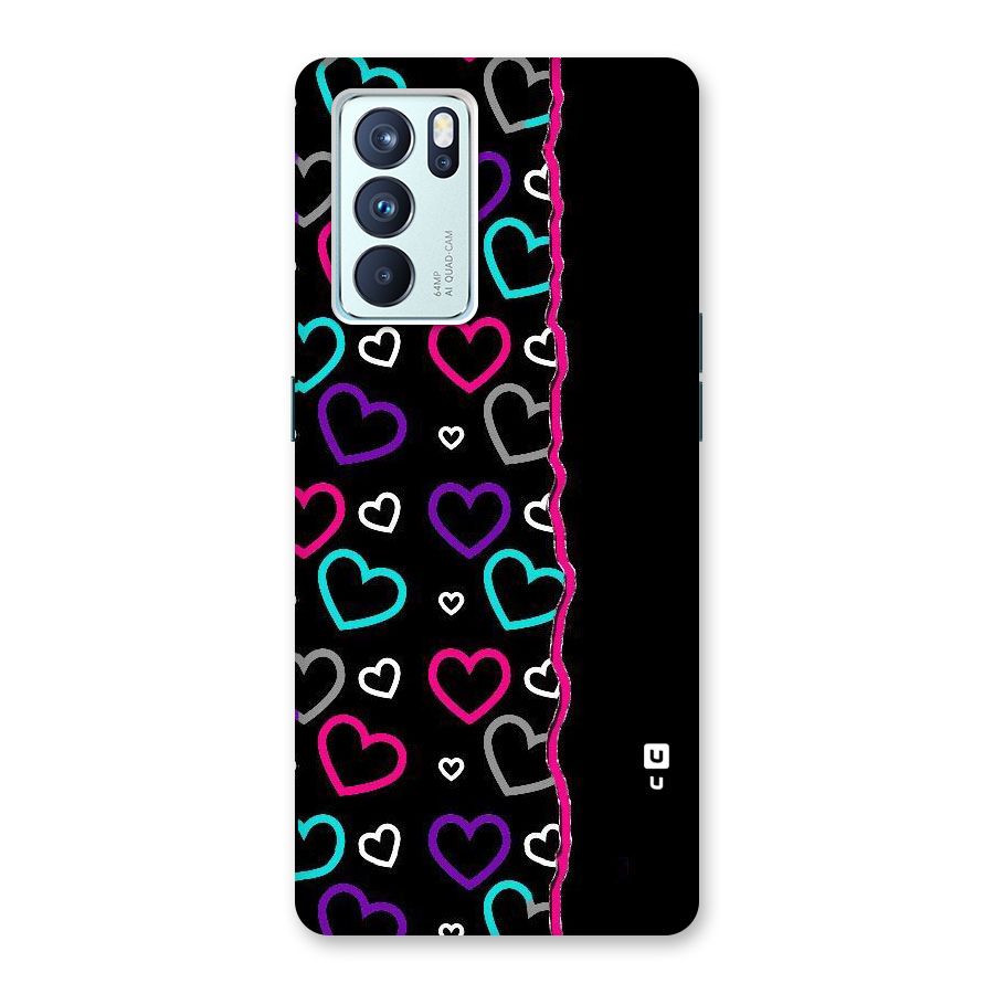 Empty Hearts Back Case for Oppo Reno6 Pro 5G