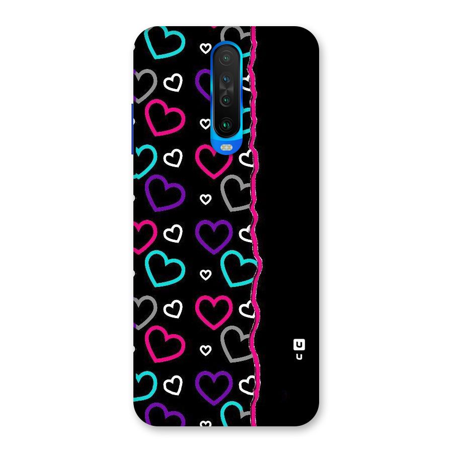 Empty Hearts Back Case for Poco X2