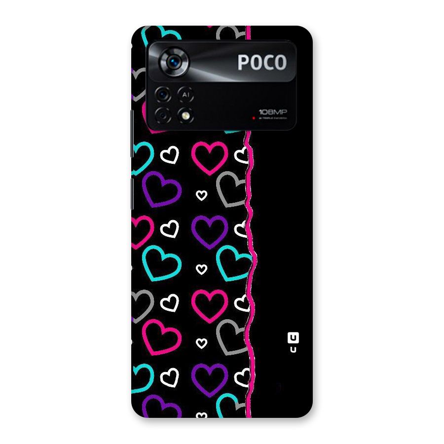 Empty Hearts Back Case for Poco X4 Pro 5G