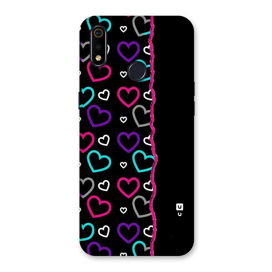 Empty Hearts Back Case for Realme 3i