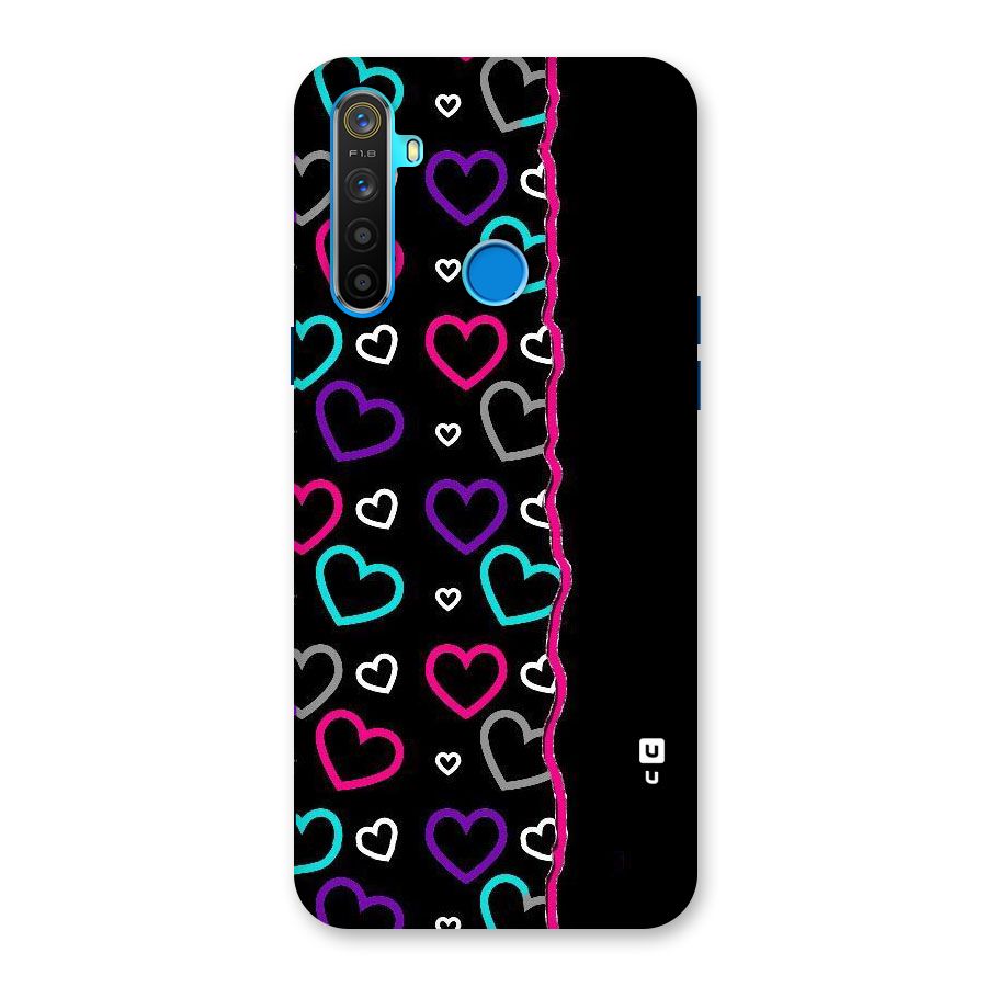Empty Hearts Back Case for Realme 5