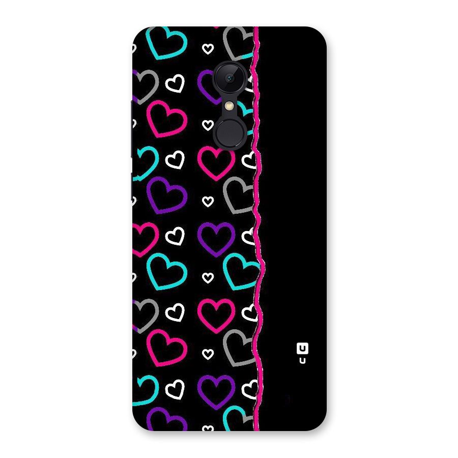 Empty Hearts Back Case for Redmi 5