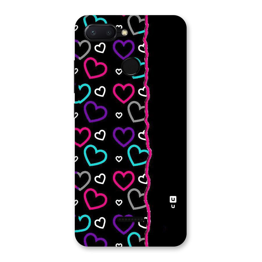 Empty Hearts Back Case for Redmi 6