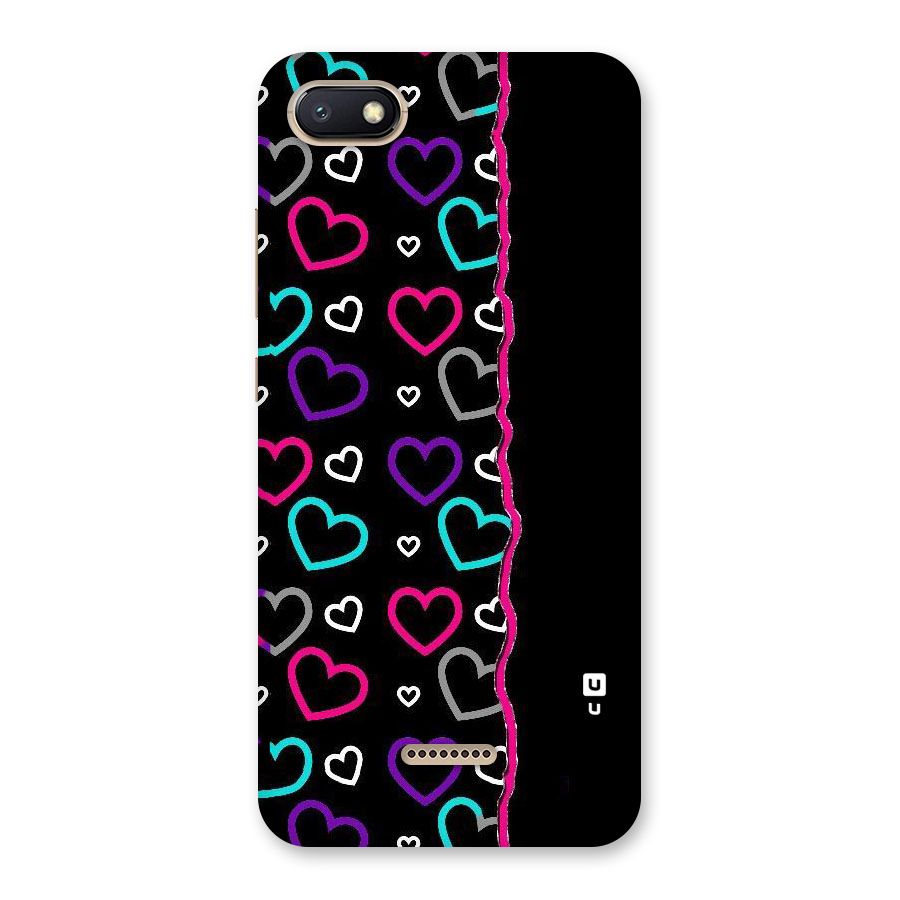 Empty Hearts Back Case for Redmi 6A