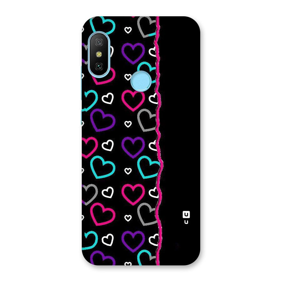 Empty Hearts Back Case for Redmi 6 Pro