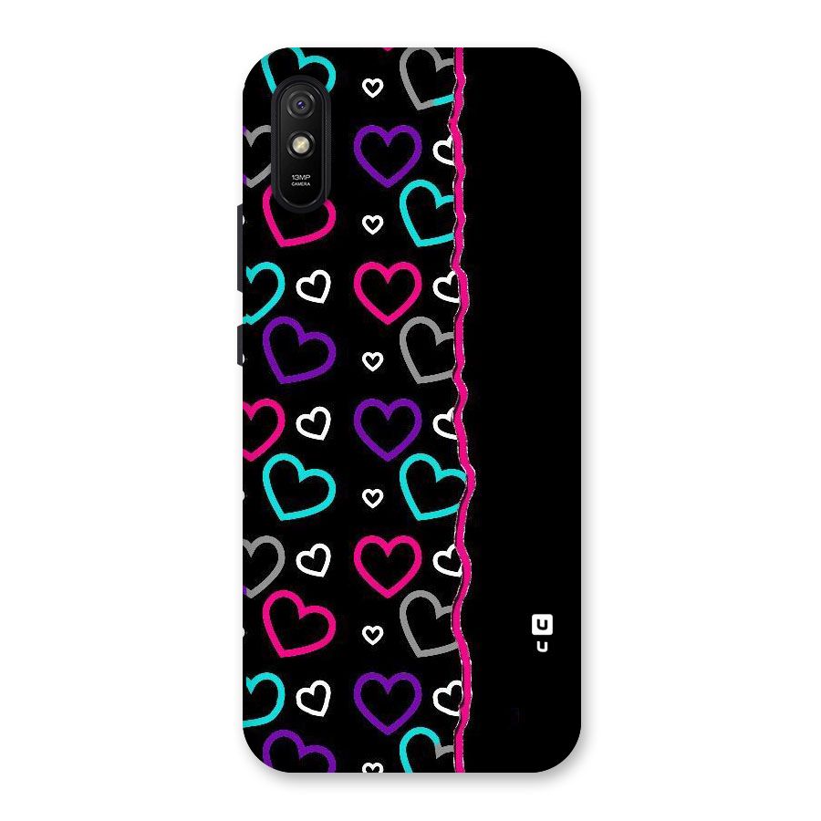 Empty Hearts Back Case for Redmi 9A