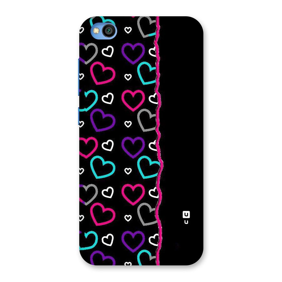 Empty Hearts Back Case for Redmi Go