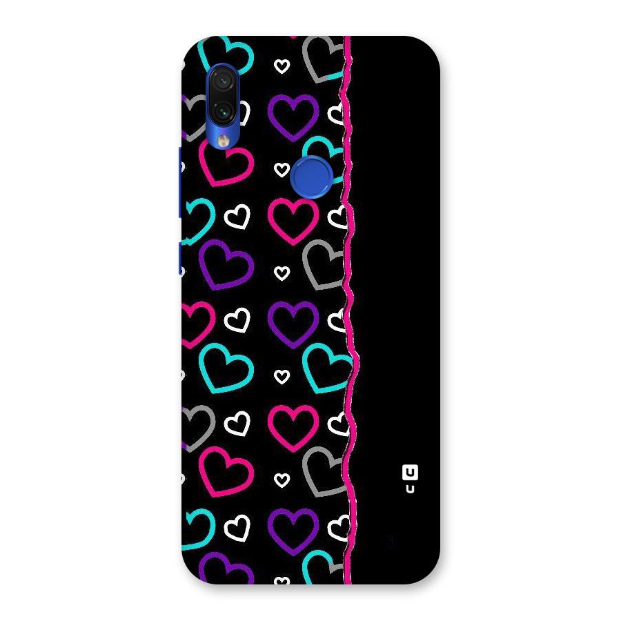Empty Hearts Back Case for Redmi Note 7S