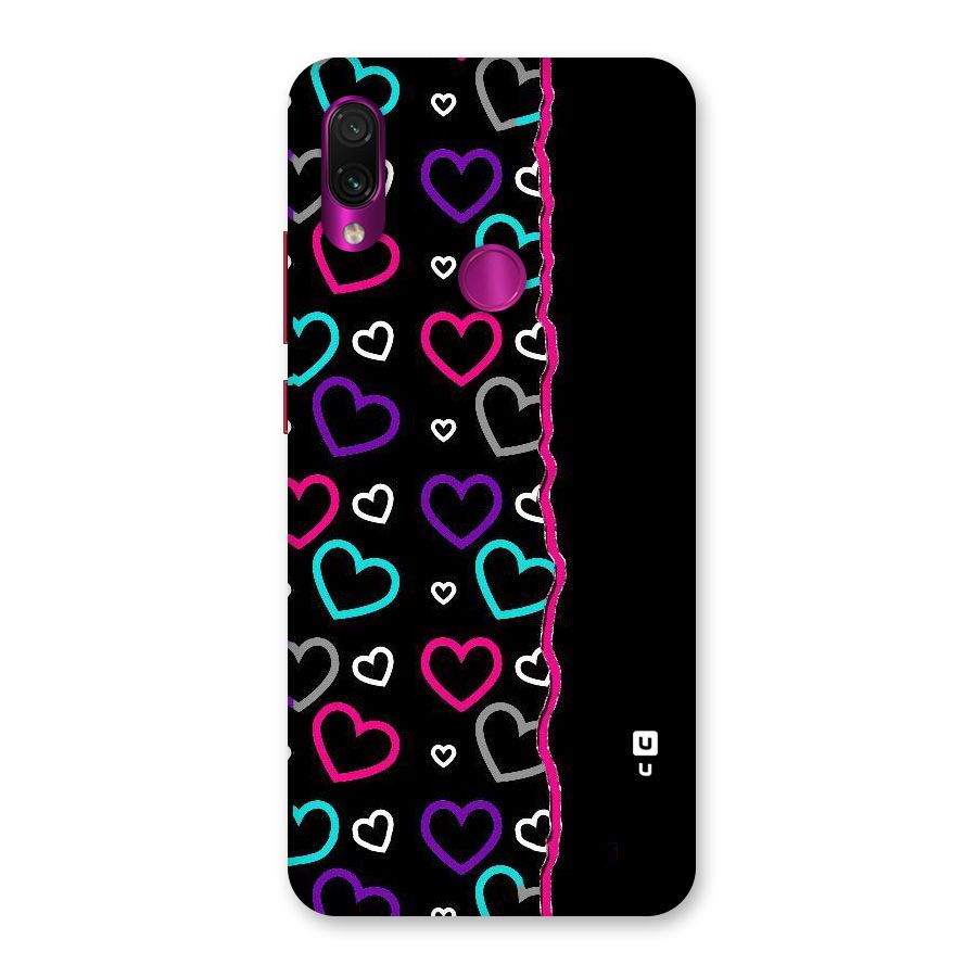 Empty Hearts Back Case for Redmi Note 7 Pro