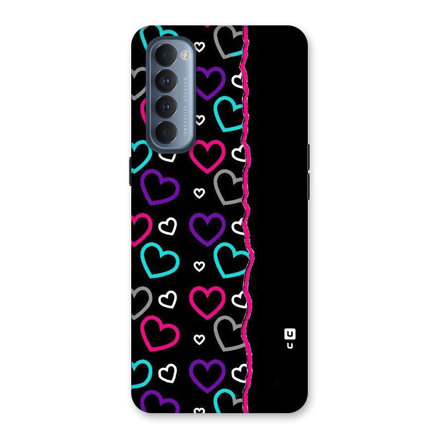 Empty Hearts Back Case for Reno4 Pro