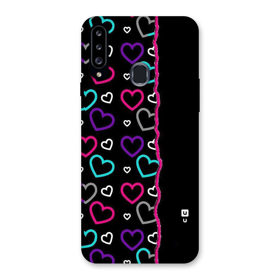 Empty Hearts Back Case for Samsung Galaxy A20s