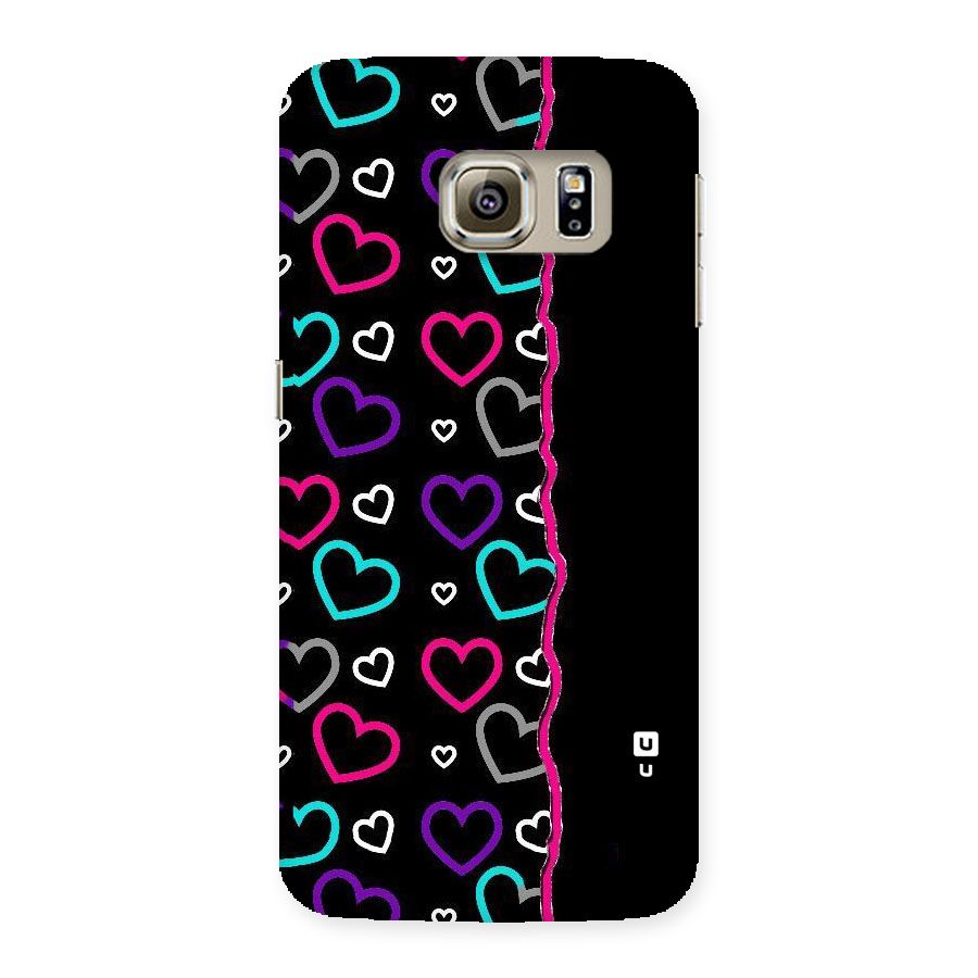 Empty Hearts Back Case for Samsung Galaxy S6 Edge
