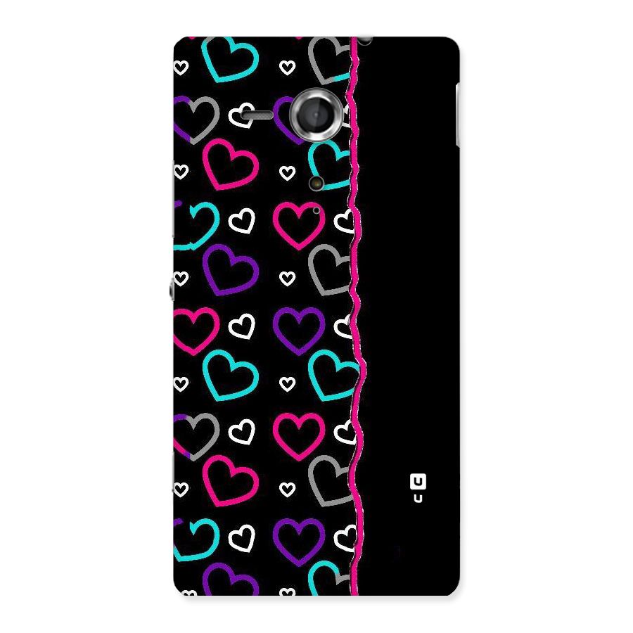 Empty Hearts Back Case for Sony Xperia SP