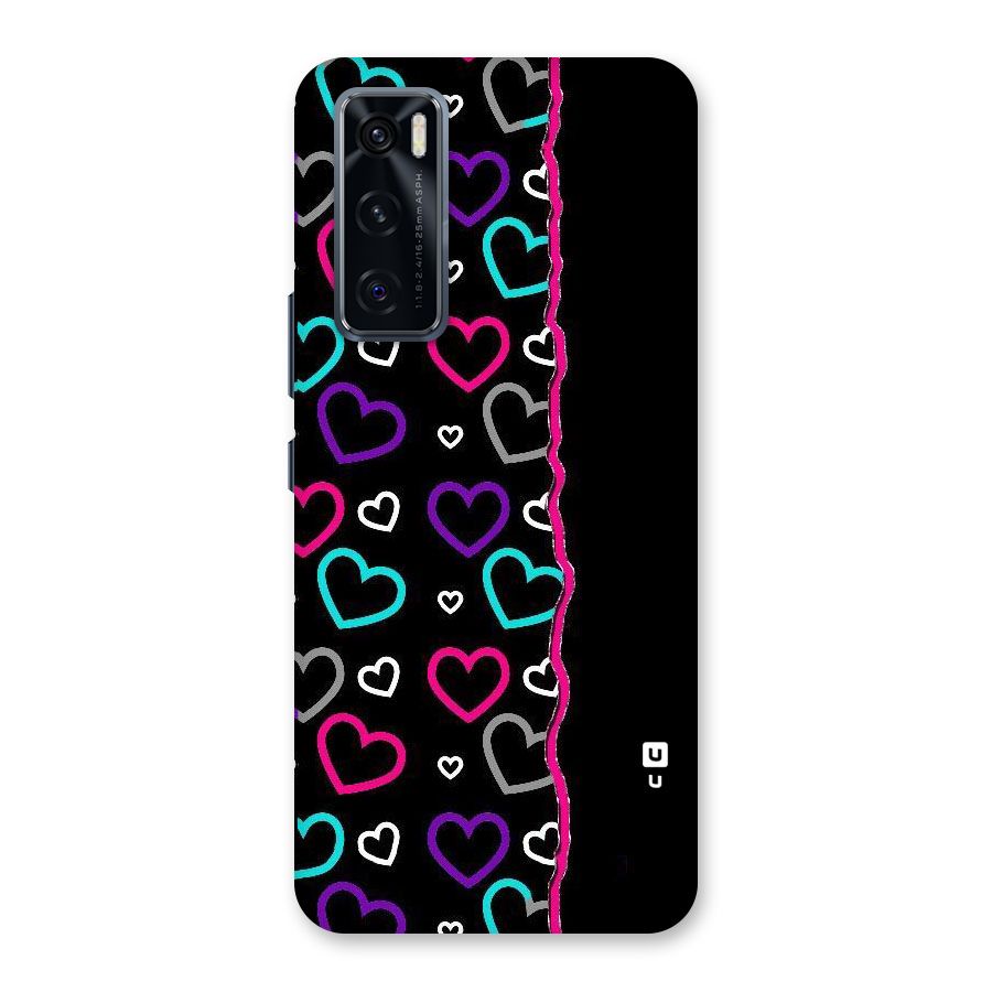 Empty Hearts Back Case for Vivo V20 SE