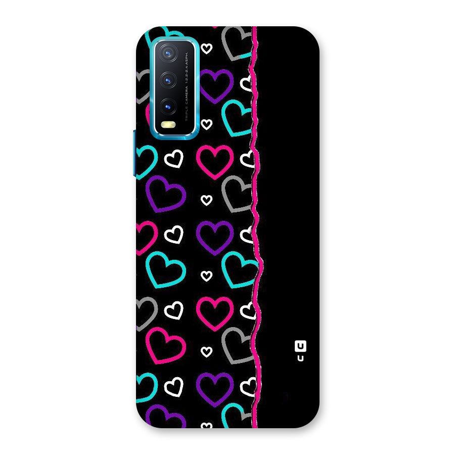 Empty Hearts Back Case for Vivo Y20A