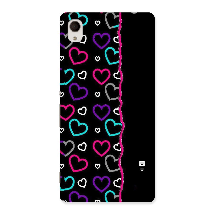 Empty Hearts Back Case for Xperia M4 Aqua