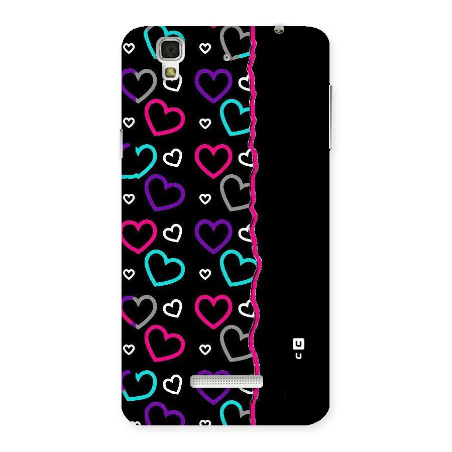 Empty Hearts Back Case for YU Yureka Plus